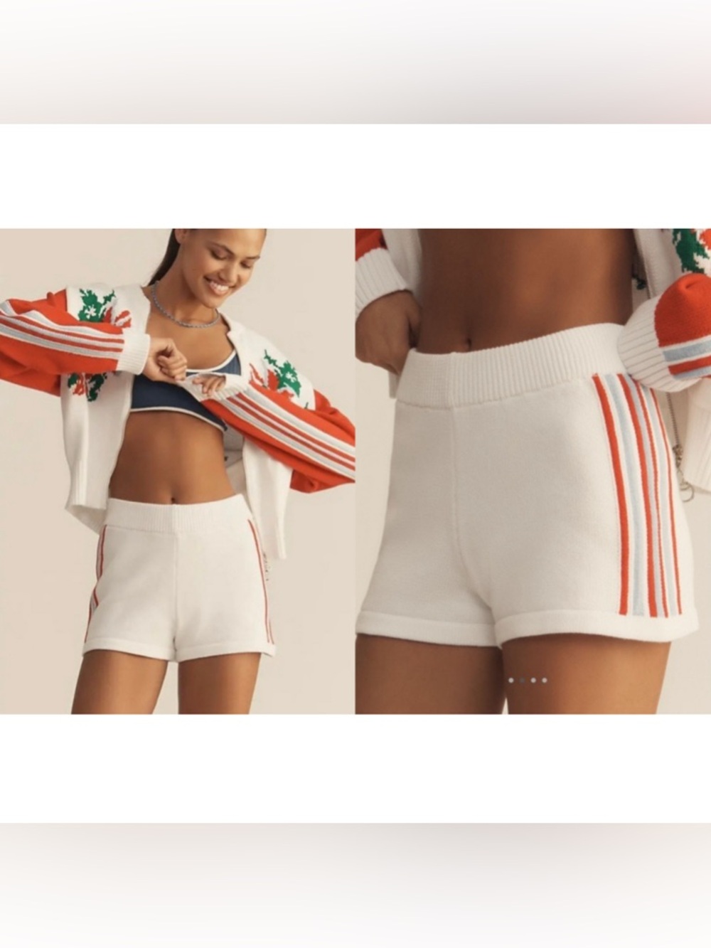 Anthropologie Daily Practice Sports Club Knit Shorts Size S Brand New NWT